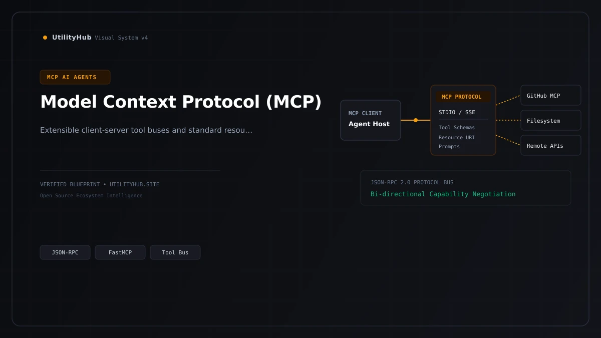 Technical architecture visual for MCP AI Agents