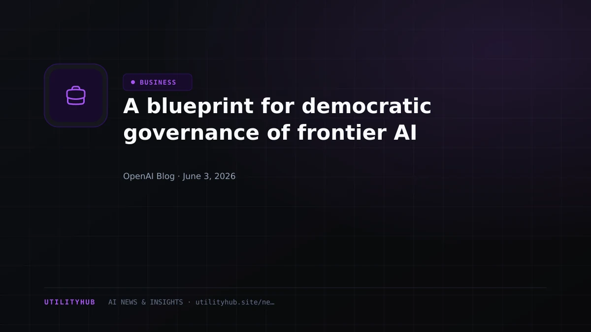 Visual for A blueprint for democratic governance of frontier AI