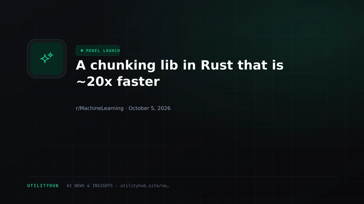 Visual reporting for A chunking lib in Rust that is ~20x faster