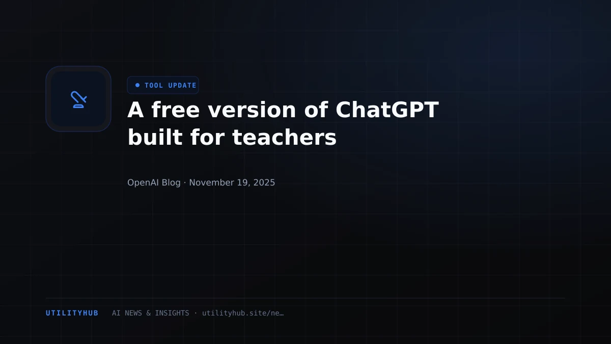 Visual for A free version of ChatGPT built for teachers