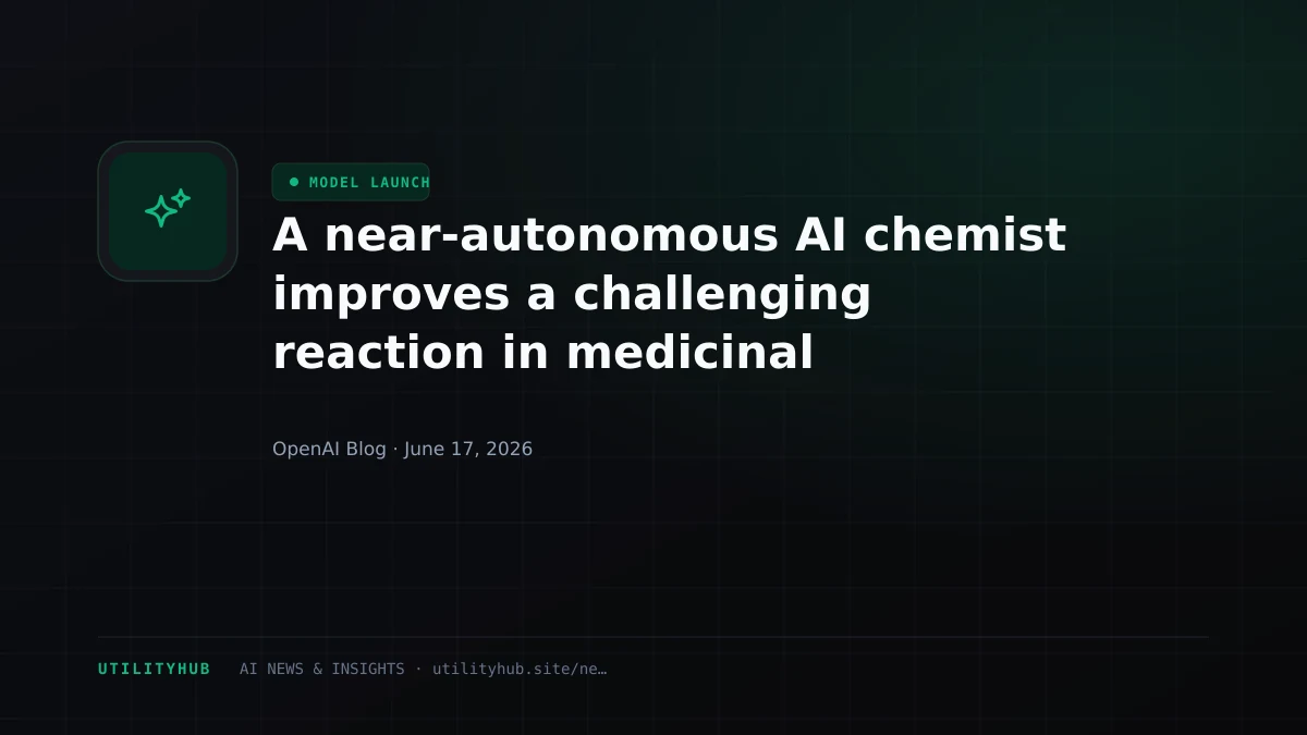 Visual for A near-autonomous AI chemist improves a challenging reaction in medicinal chemistry