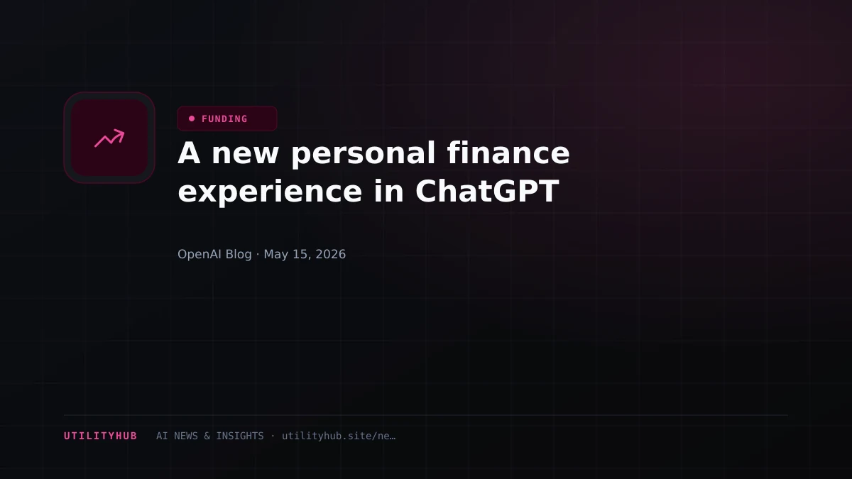 Visual for A new personal finance experience in ChatGPT