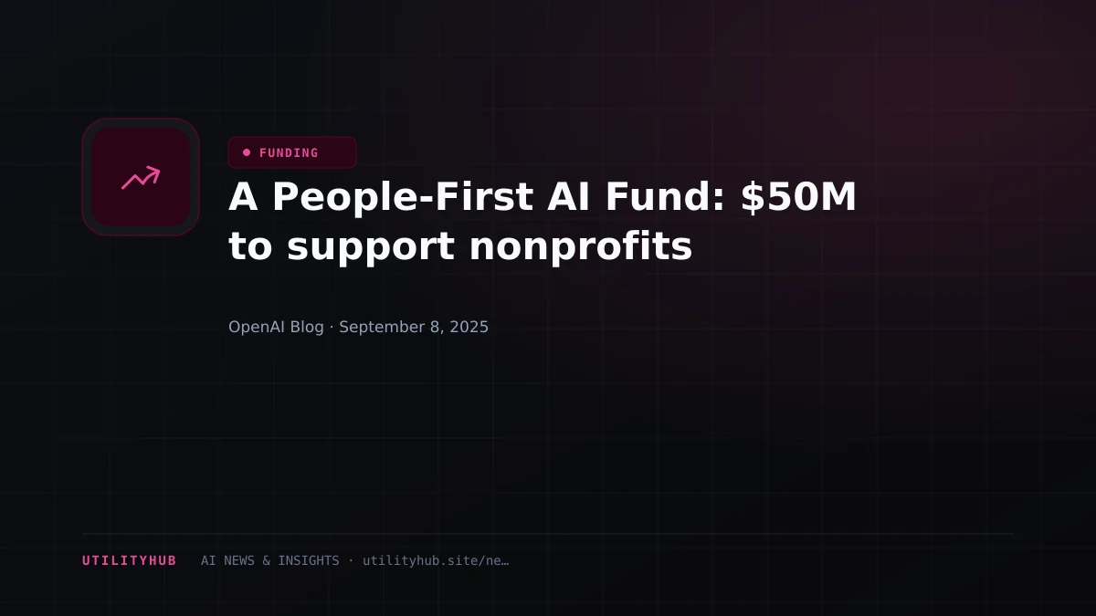 Visual for A People-First AI Fund: $50M to support nonprofits