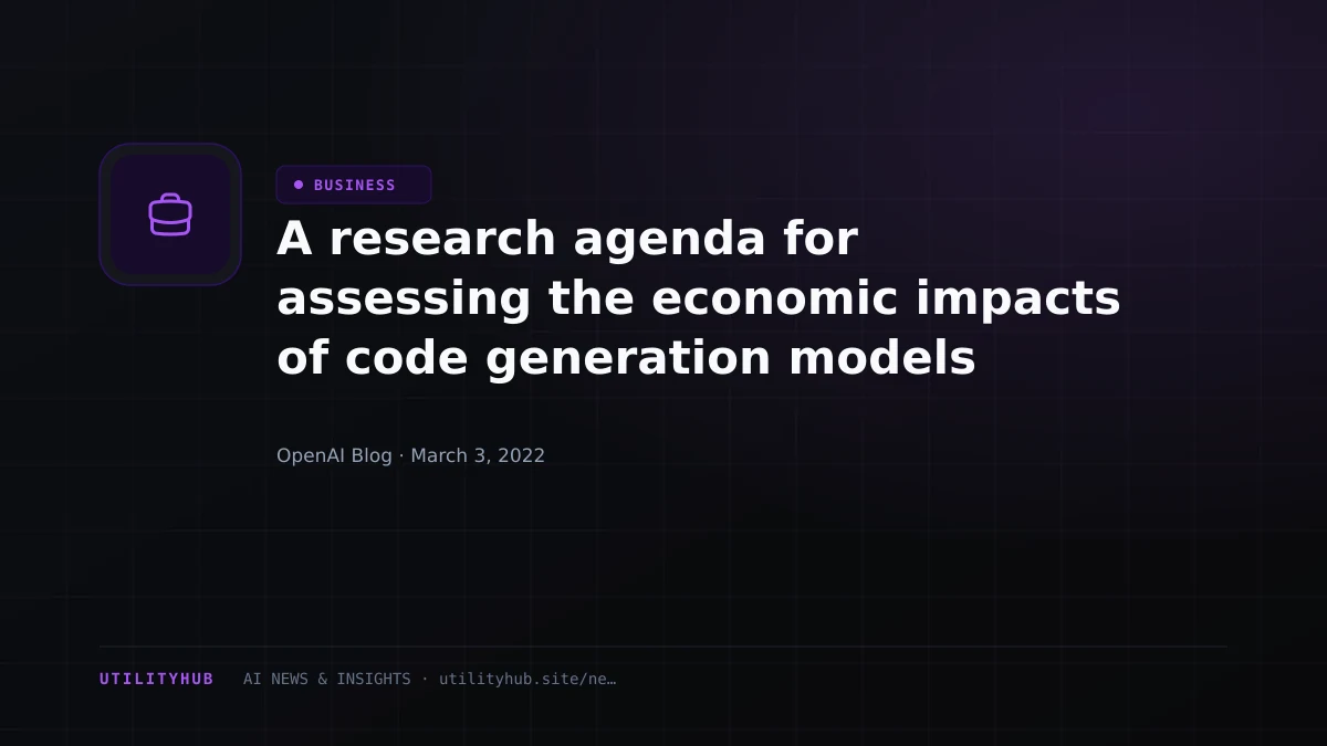 Visual reporting for A research agenda for assessing the economic impacts of code generation models