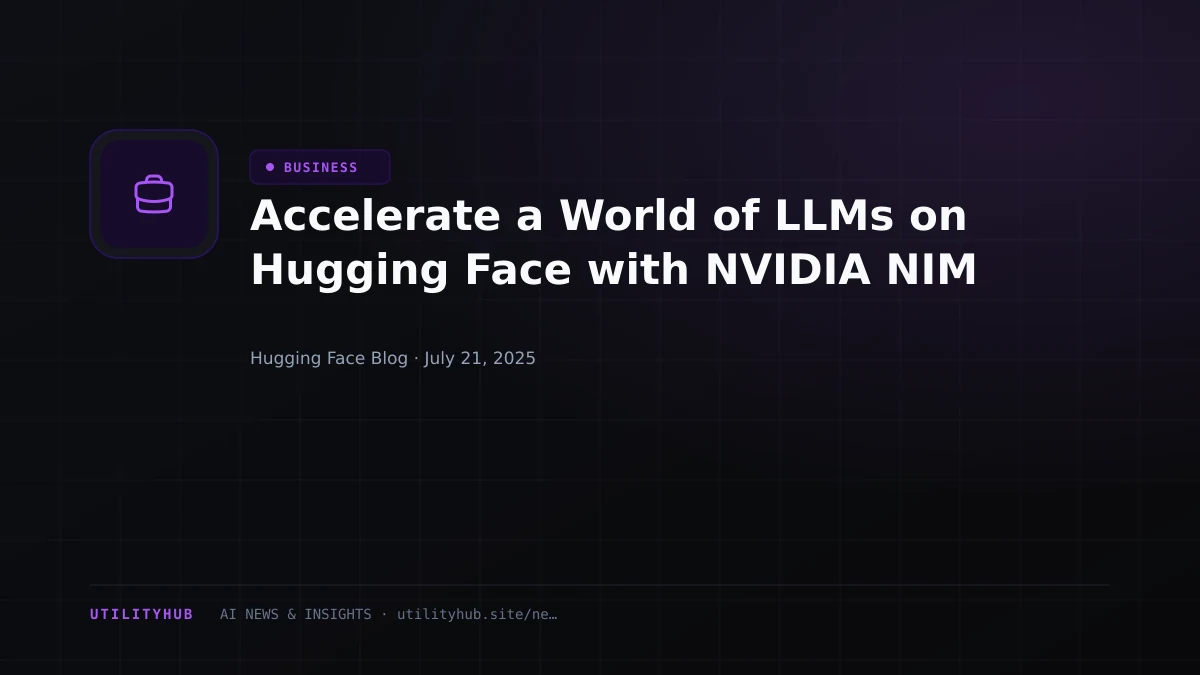 Visual reporting for Accelerate a World of LLMs on Hugging Face with NVIDIA NIM