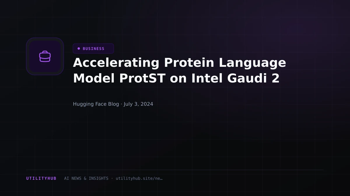Visual reporting for Accelerating Protein Language Model ProtST on Intel Gaudi 2
