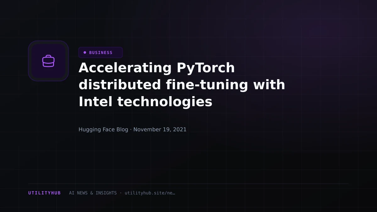 Visual reporting for Accelerating PyTorch distributed fine-tuning with Intel technologies