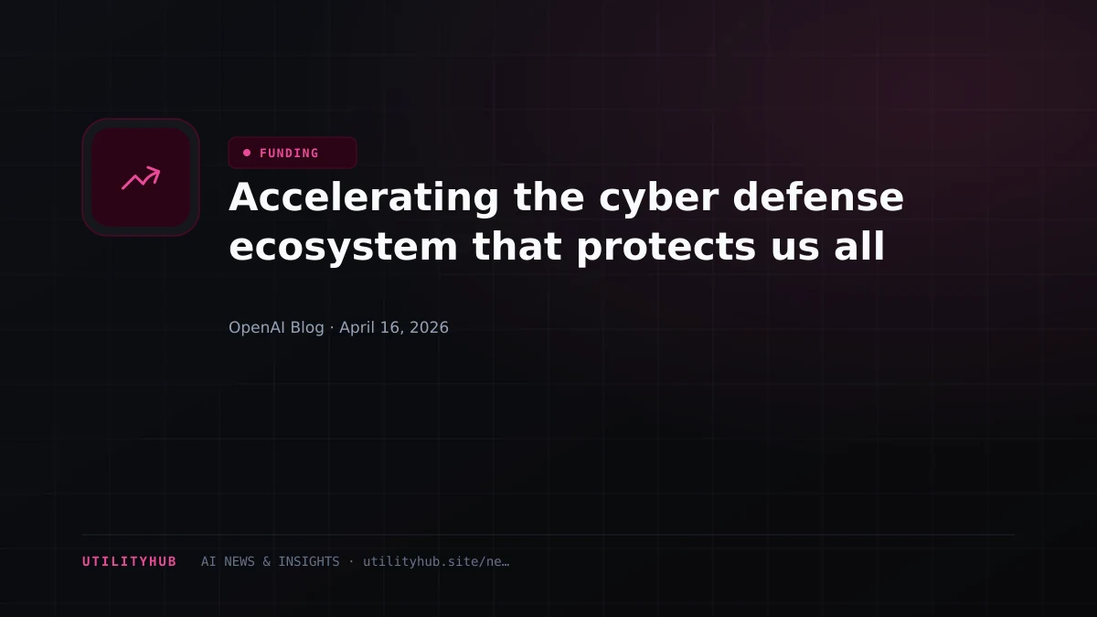 Visual for Accelerating the cyber defense ecosystem that protects us all