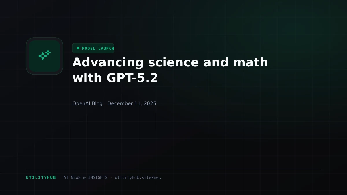 Visual for Advancing science and math with GPT-5.2