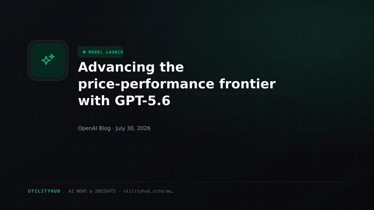 Visual for Advancing the price-performance frontier with GPT-5.6