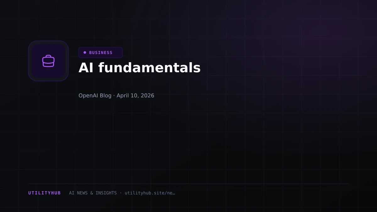 Visual for AI fundamentals