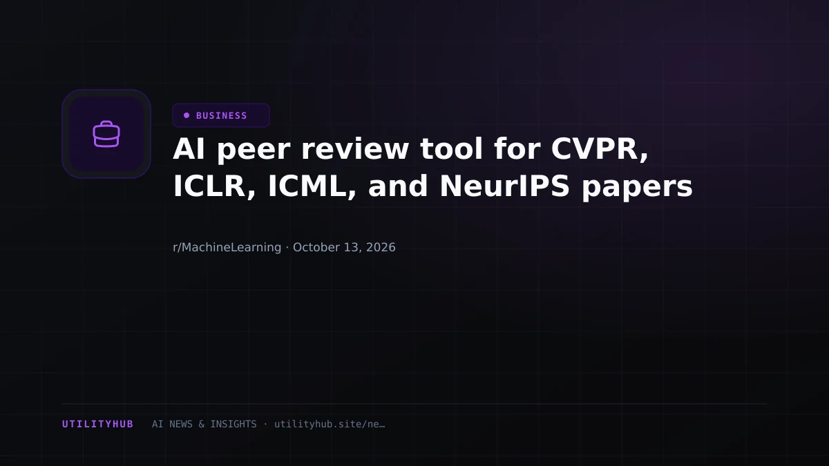 Visual reporting for AI peer review tool for CVPR, ICLR, ICML, and NeurIPS papers