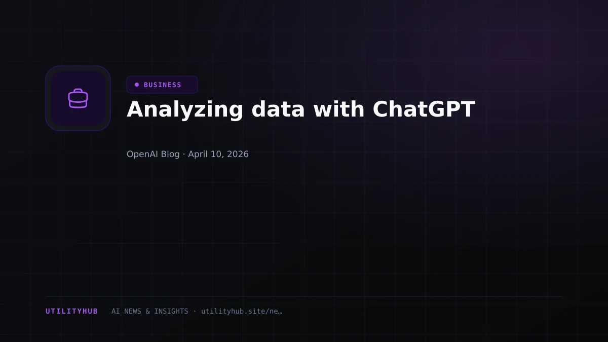 Visual for Analyzing data with ChatGPT