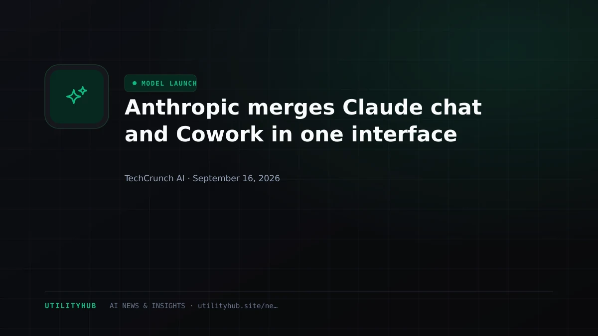 Visual for Anthropic merges Claude chat and Cowork in one interface