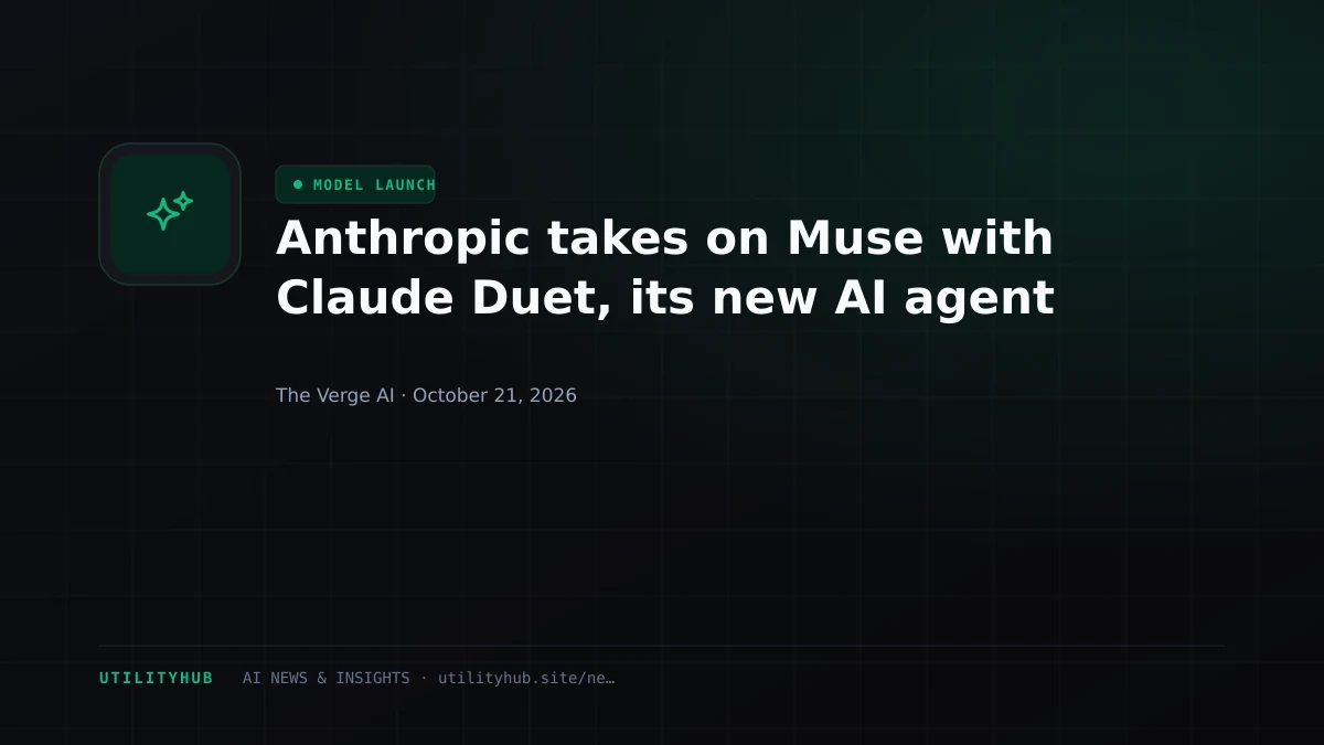 Anthropic takes on Muse with Claude Duet, its new AI agent
