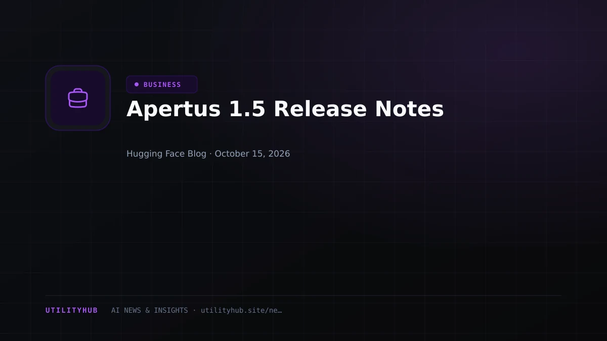 Visual reporting for Apertus 1.5 Release Notes