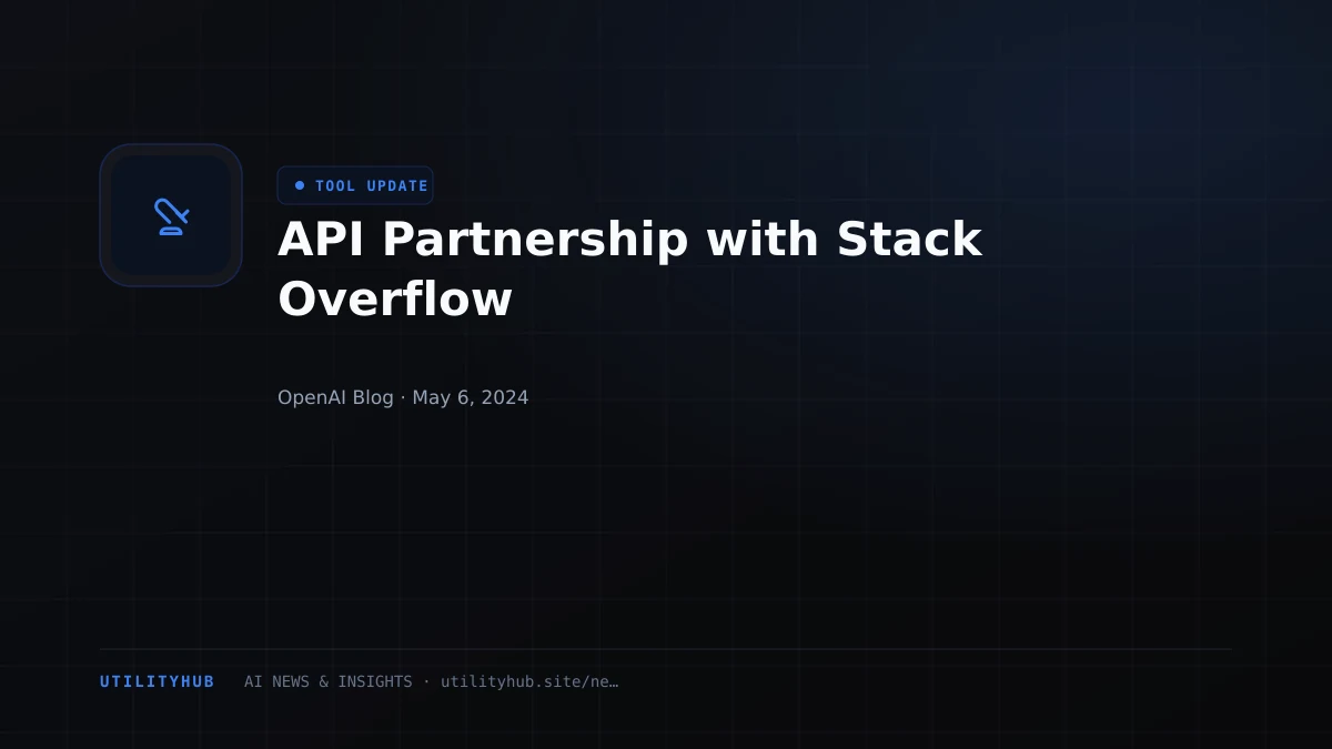 Visual reporting for API Partnership with Stack Overflow