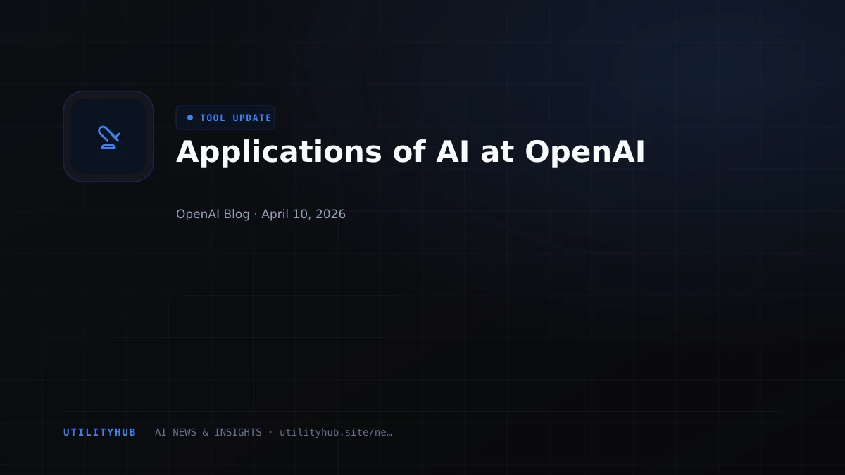 Visual for Applications of AI at OpenAI