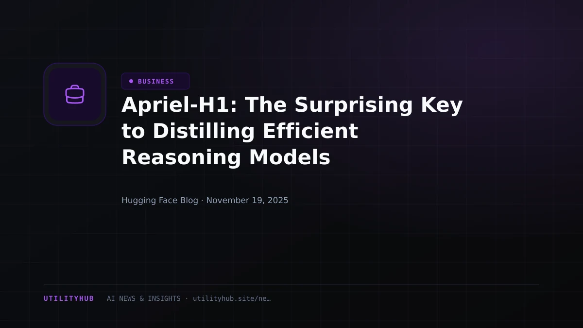 Visual for Apriel-H1: The Surprising Key to Distilling Efficient Reasoning Models