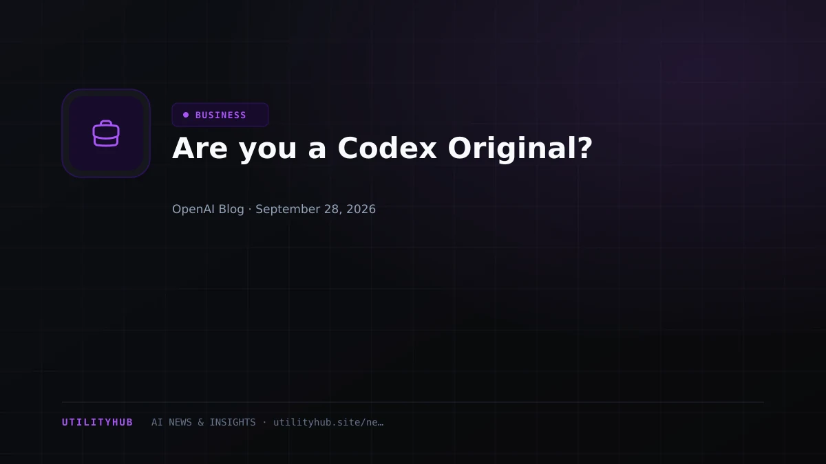 Visual for Are you a Codex Original?