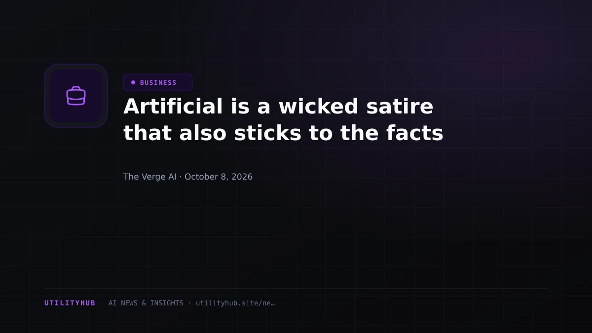 Visual reporting for Artificial is a wicked satire that also sticks to the facts