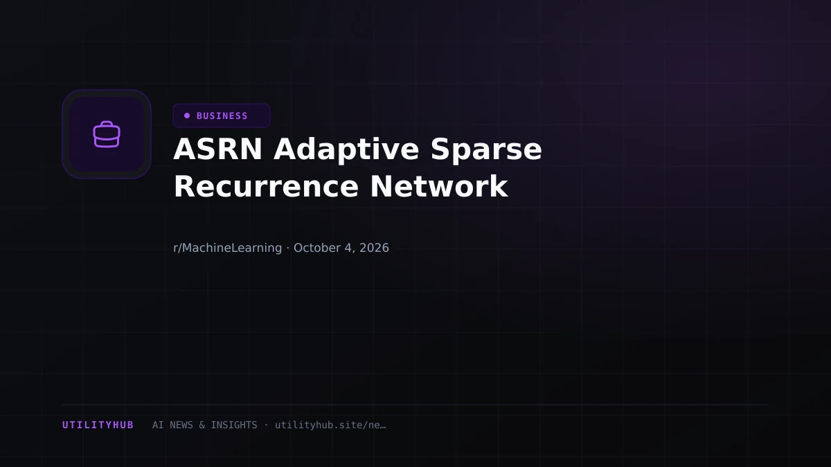 ASRN Adaptive Sparse Recurrence Network