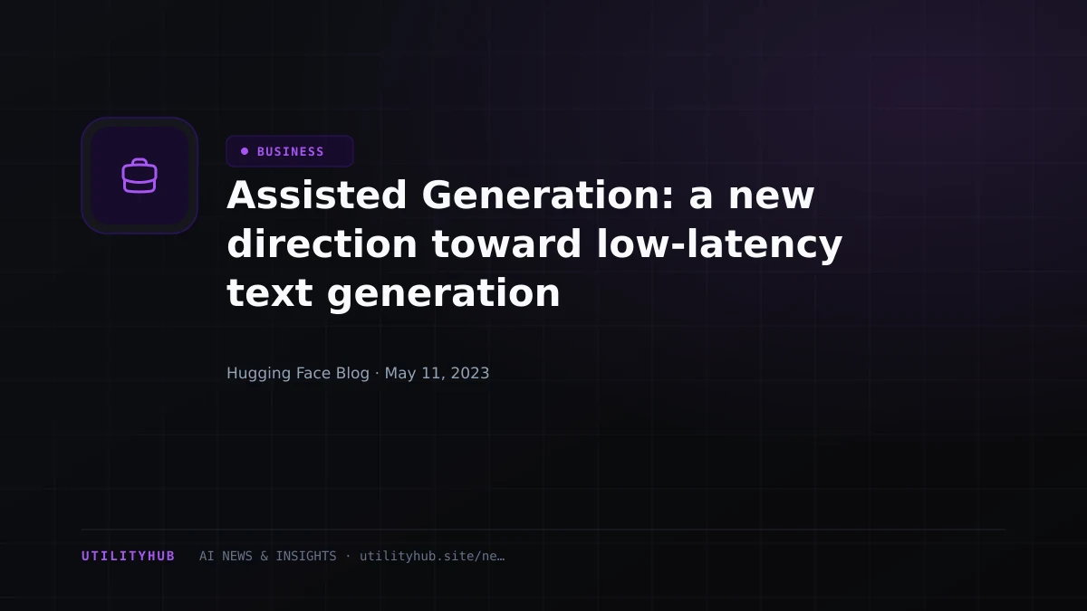 Visual reporting for Assisted Generation: a new direction toward low-latency text generation