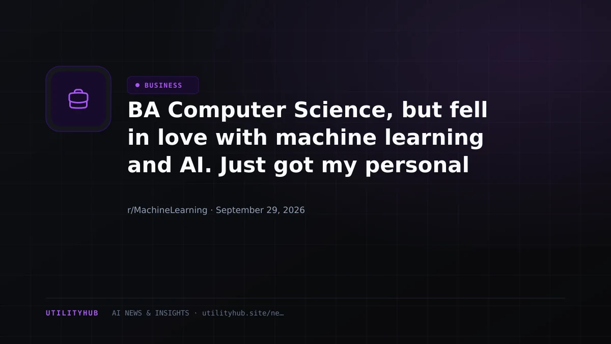 BA Computer Science, but fell in love with machine learning and AI. Just got my personal research accepted at NeurIPS as a poster.