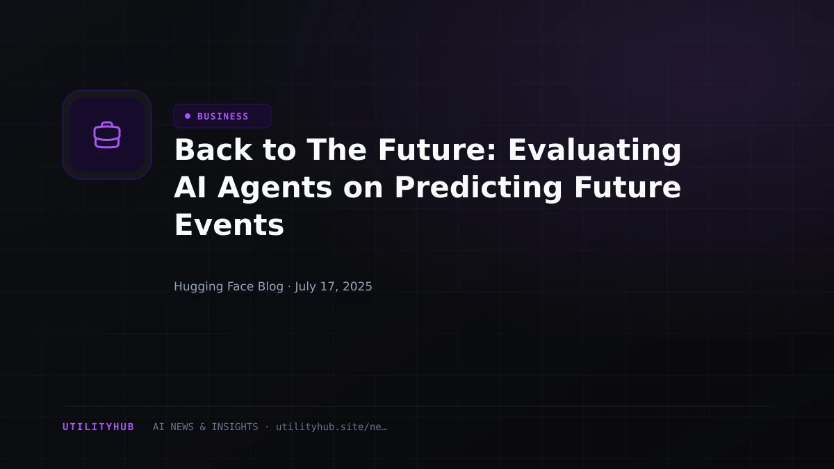 Visual reporting for Back to The Future: Evaluating AI Agents on Predicting Future Events