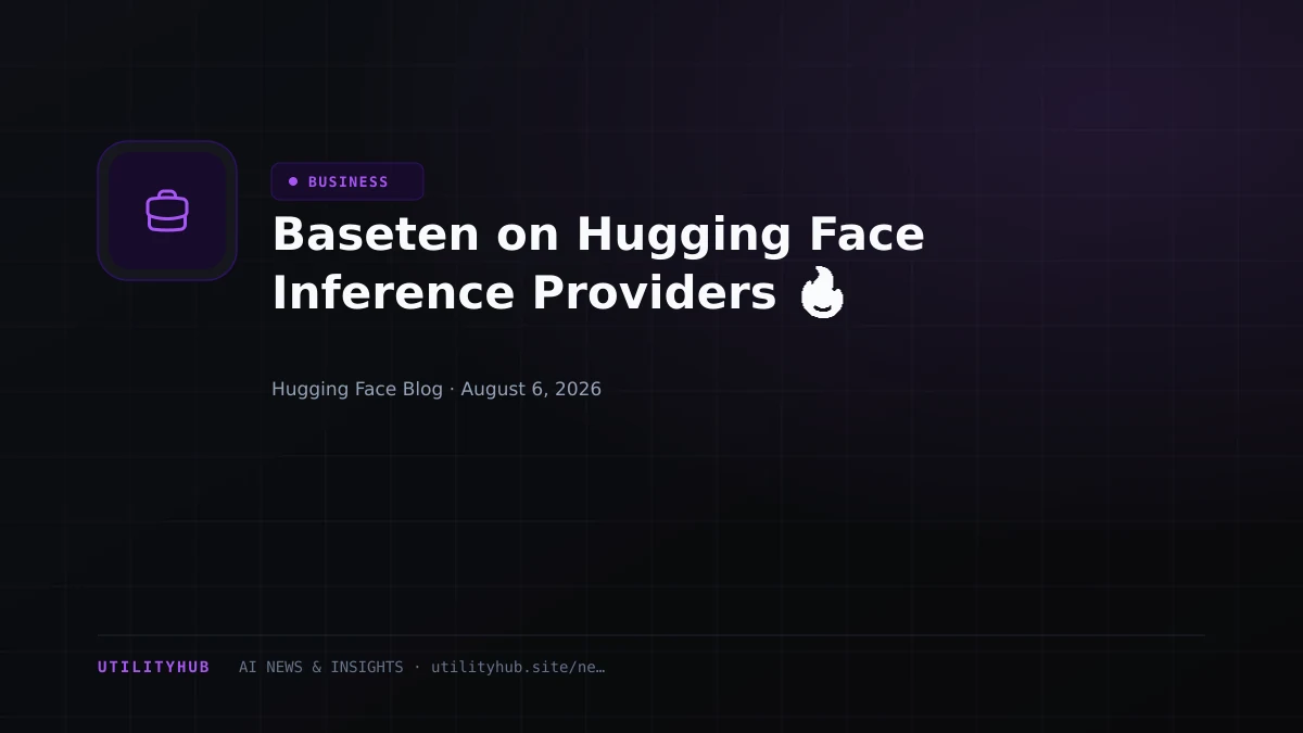 Visual for Baseten on Hugging Face Inference Providers 🔥