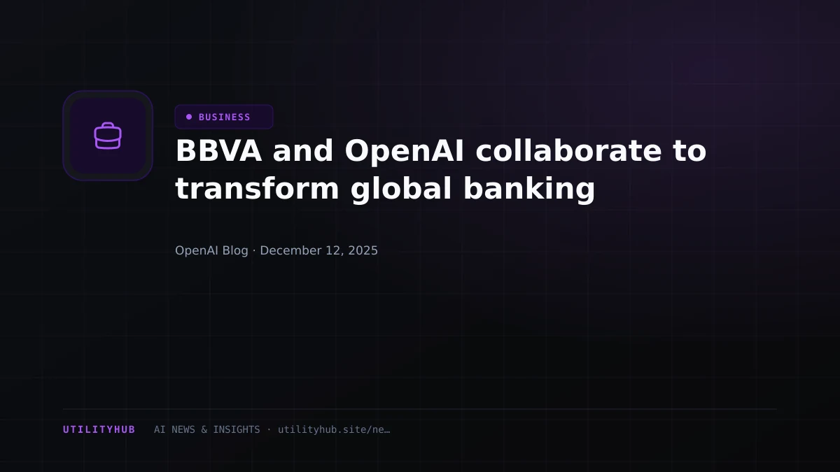 Visual for BBVA and OpenAI collaborate to transform global banking