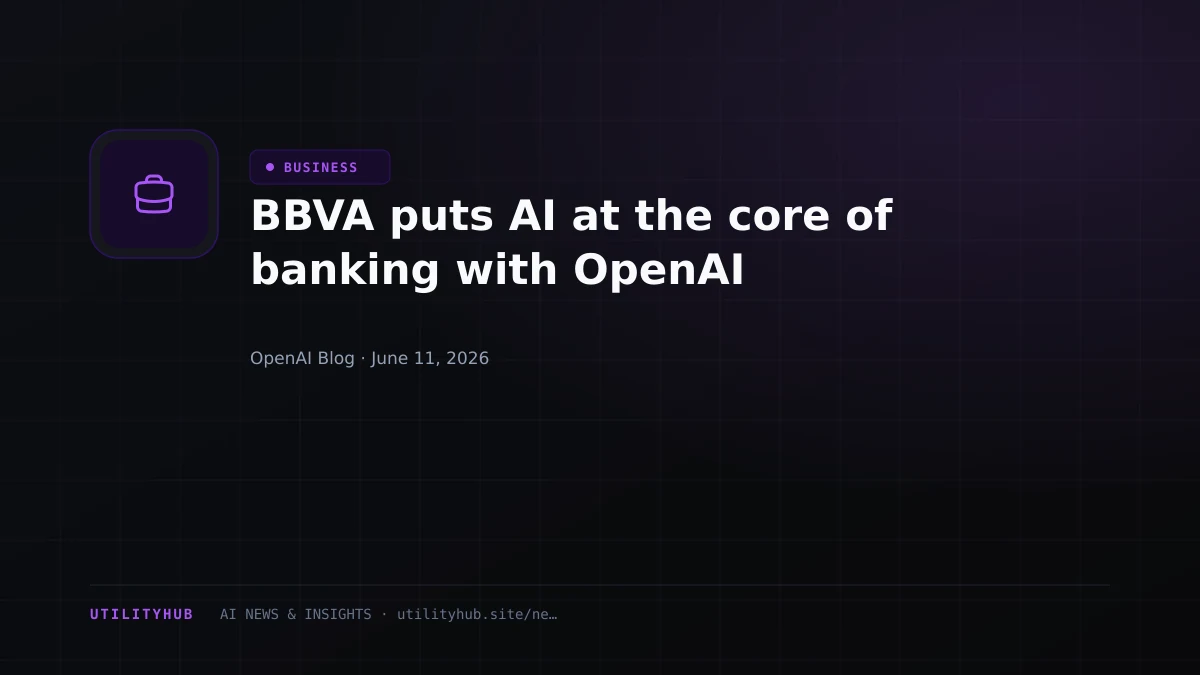 Visual for BBVA puts AI at the core of banking with OpenAI