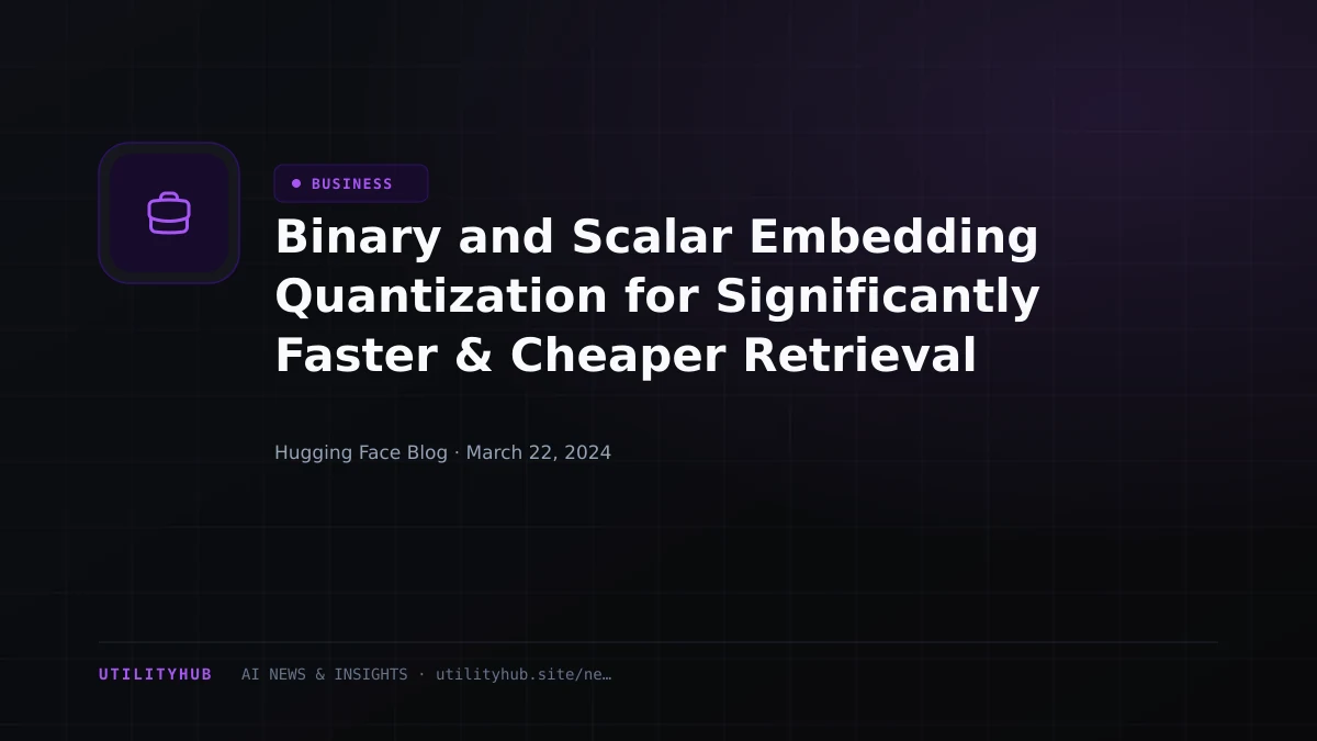 Visual reporting for Binary and Scalar Embedding Quantization for Significantly Faster & Cheaper Retrieval