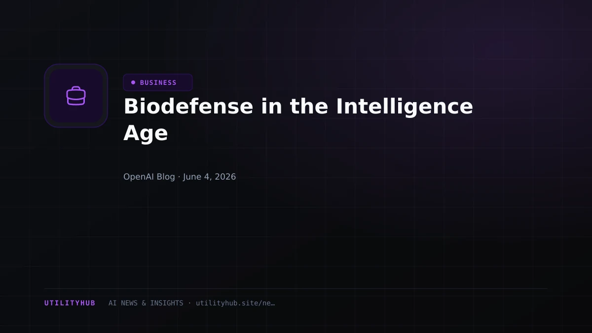 Visual for Biodefense in the Intelligence Age