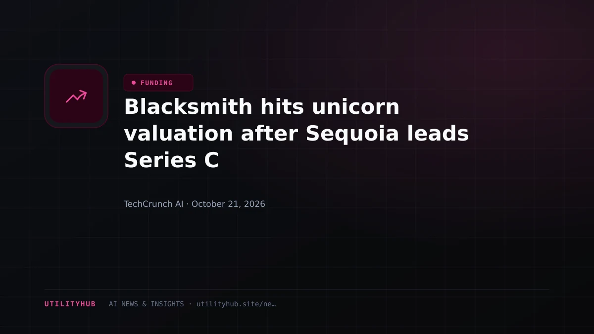 Visual reporting for Blacksmith hits unicorn valuation after Sequoia leads Series C