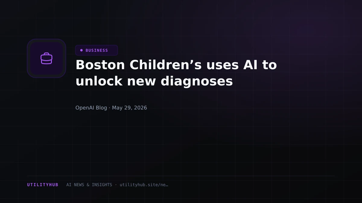 Visual for Boston Children’s uses AI to unlock new diagnoses