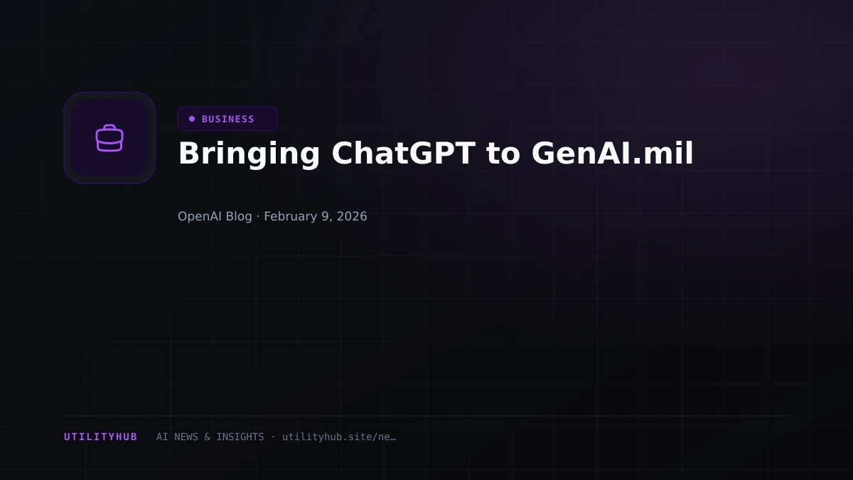 Visual for Bringing ChatGPT to GenAI.mil