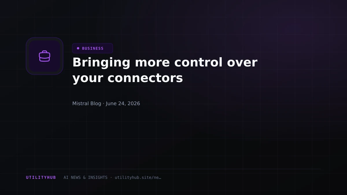 Visual for Bringing more control over your connectors