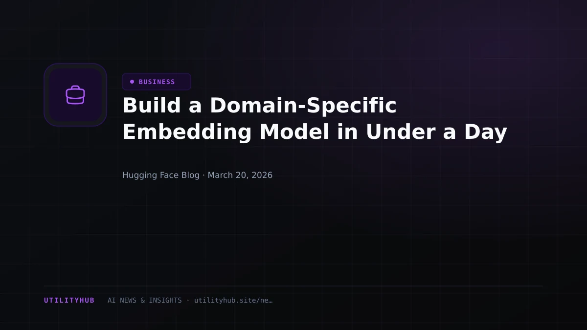 Visual for Build a Domain-Specific Embedding Model in Under a Day