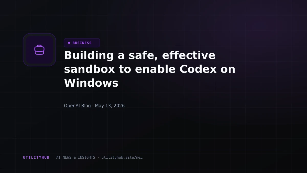 Visual for Building a safe, effective sandbox to enable Codex on Windows