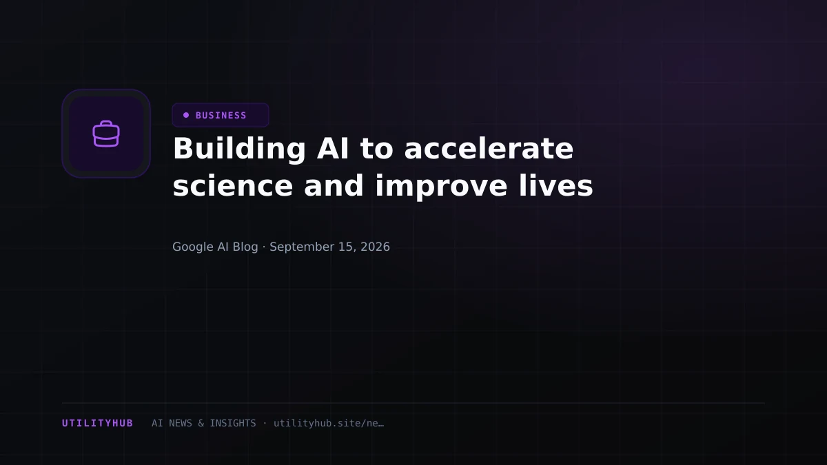 Visual for Building AI to accelerate science and improve lives