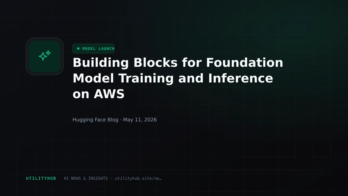 Visual for Building Blocks for Foundation Model Training and Inference on AWS