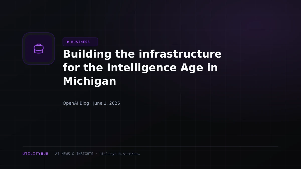 Visual for Building the infrastructure for the Intelligence Age in Michigan