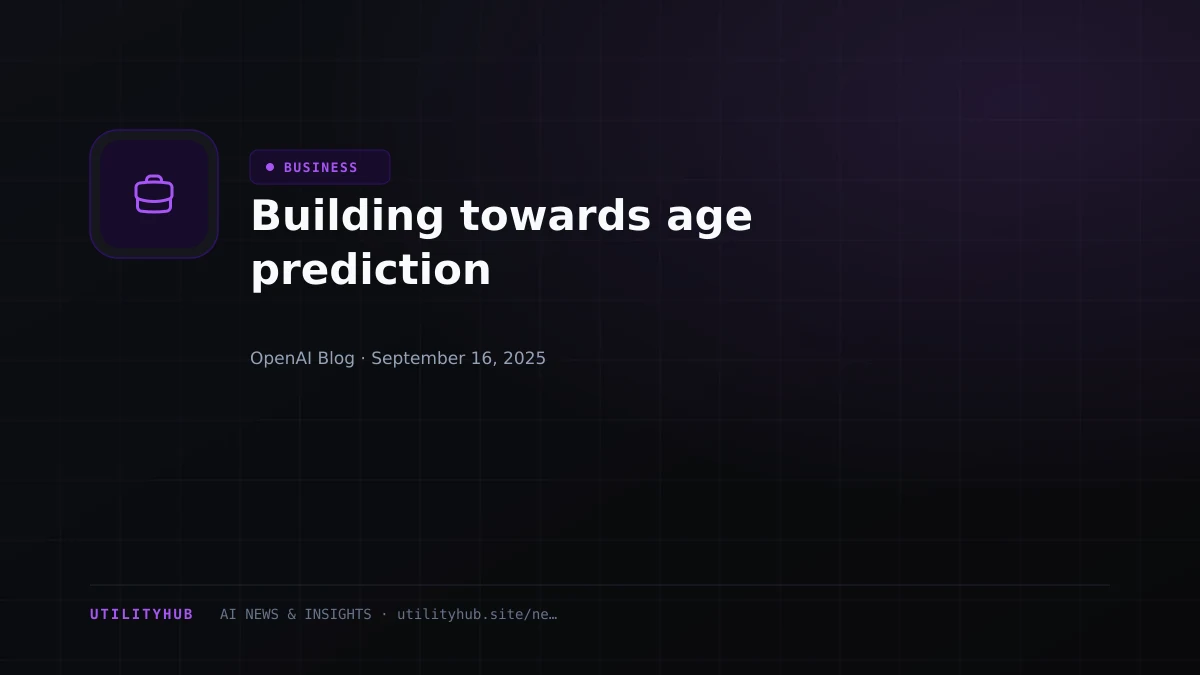 Visual for Building towards age prediction