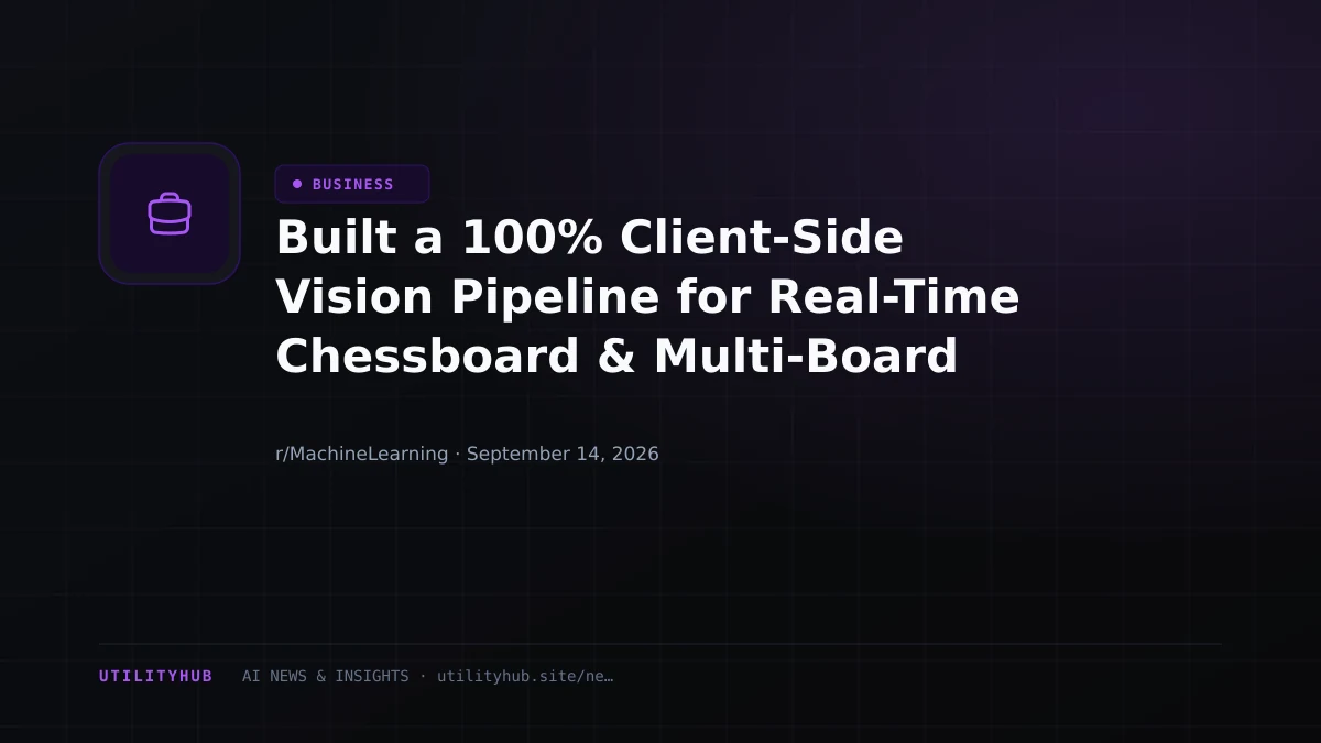 Visual for Built a 100% Client-Side Vision Pipeline for Real-Time Chessboard & Multi-Board Detection (Chrome/Firefox Extension)