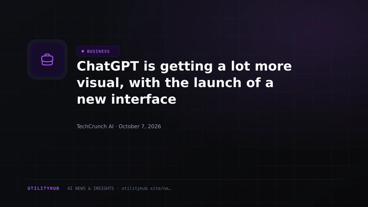 Visual reporting for ChatGPT is getting a lot more visual, with the launch of a new interface