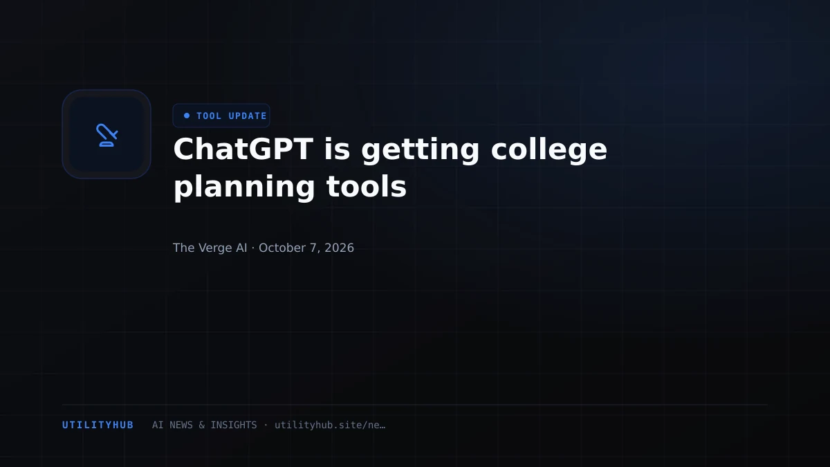 Visual reporting for ChatGPT is getting college planning tools