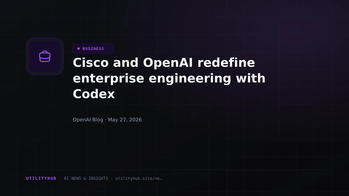Visual for Cisco and OpenAI redefine enterprise engineering with Codex