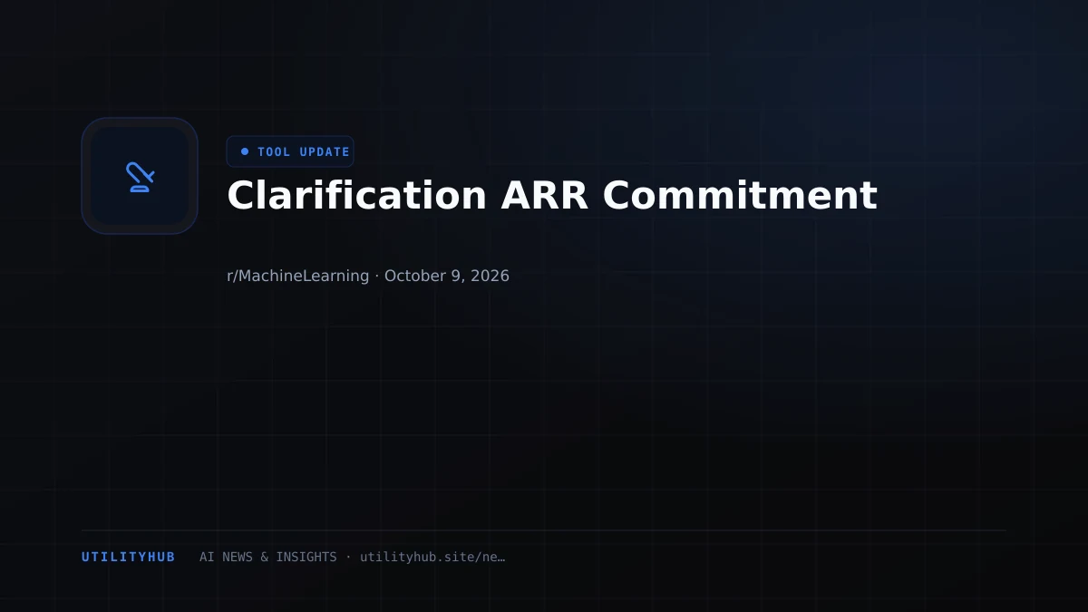 Clarification ARR Commitment