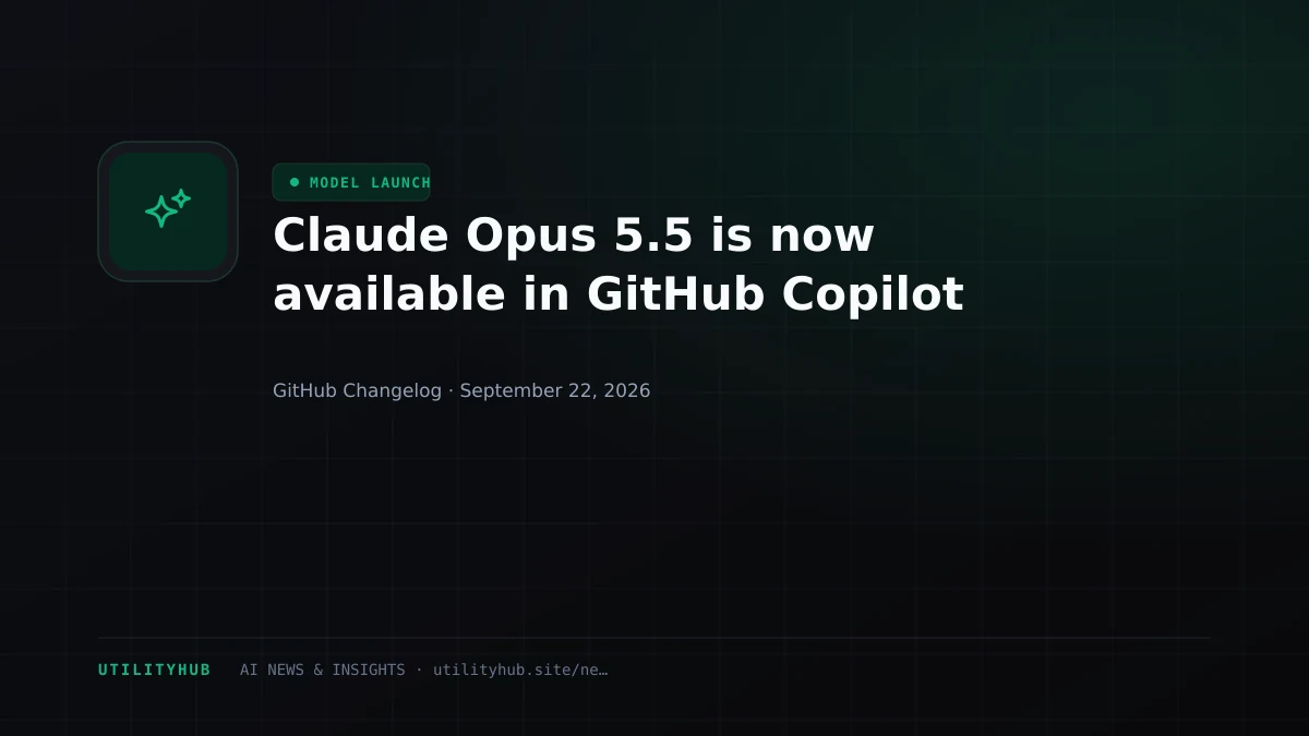 Visual for Claude Opus 5.5 is now available in GitHub Copilot